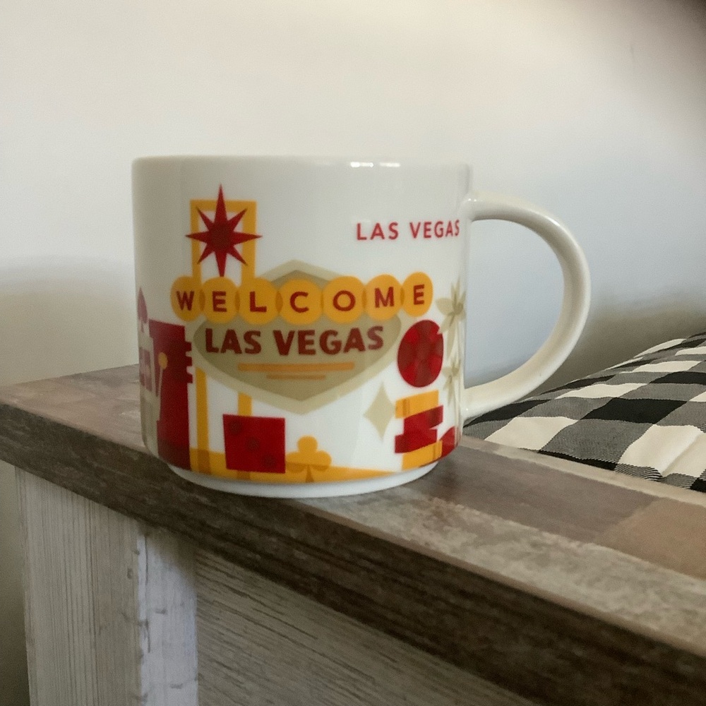 Starbucks Las Vegas Mug - White and Red, NWOT